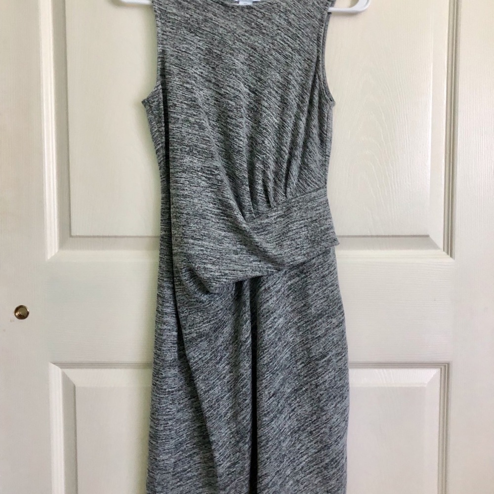 New ! Bar III gray stretch knit sheath dress